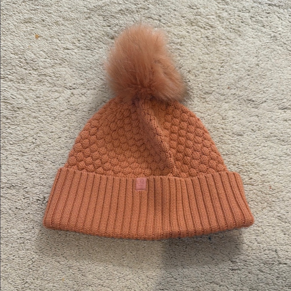Lululemon Women's Bubble Knit Pom Beanie - Pink Savannah